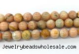 CCA555 15.5 inches 14mm round peach calcite gemstone beads