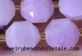 CCB1003 15 inches 9*10mm faceted kunzite beads