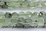 CCB1141 15 inches 4mm faceted coin prehnite beads