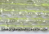 CCB1142 15 inches 4mm faceted coin lemon quartz beads