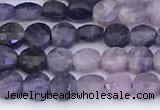 CCB1146 15 inches 4mm faceted coin sugilite beads