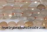 CCB1155 15 inches 4mm faceted coin sunstone beads