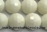 CCB1213 15 inches 12mm faceted round ivory jasper beads