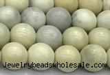 CCB1296 15 inches 8mm round ivory jasper beads