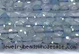 CCB1351 15 inches 2.5mm faceted coin aquamarine beads