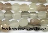 CCB1372 15 inches 4mm faceted coin moonstone beads