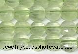 CCB1403 15 inches 6mm faceted coin prehnite beads