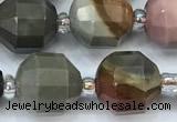 CCB1465 15 inches 9mm - 10mm faceted American picture beads