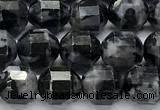 CCB1509 15 inches 7mm - 8mm faceted black labradorite beads