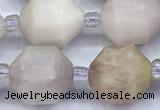 CCB1525 15 inches 9mm - 10mm faceted kunzite gemstone beads