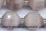 CCB1536 15 inches 11mm - 12mm faceted kunzite gemstone beads