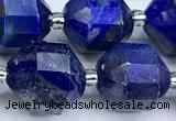 CCB1540 15 inches 11mm - 12mm faceted lapis lazuli beads