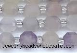 CCB1565 15 inches 5mm - 6mm faceted lavender amethyst beads