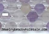 CCB1566 15 inches 5mm - 6mm faceted lavender amethyst beads