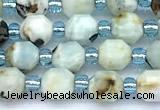 CCB1570 15 inches 5mm - 6mm faceted larimar gemstone beads