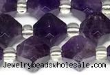 CCB1608 15 inches 10mm faceted amethyst gemstone beads