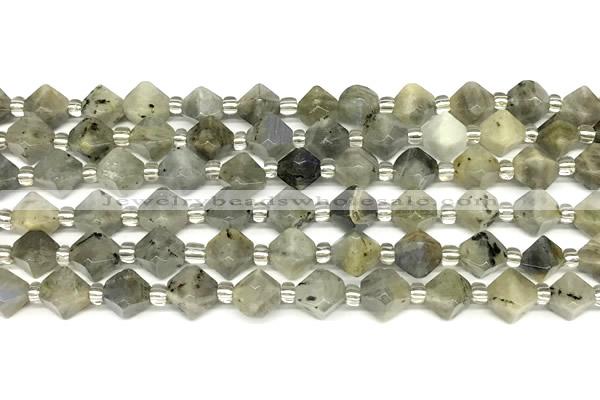 CCB1610 15 inches 10mm faceted labradorite gemstone beads