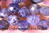 CCB1650 15 inches 6mm faceted teardrop iolite beads