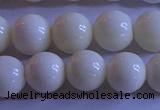 CCB303 15.5 inches 9mm round white coral beads wholesale