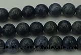 CCB450 15.5 inches 4mm round blue coral beads wholesale