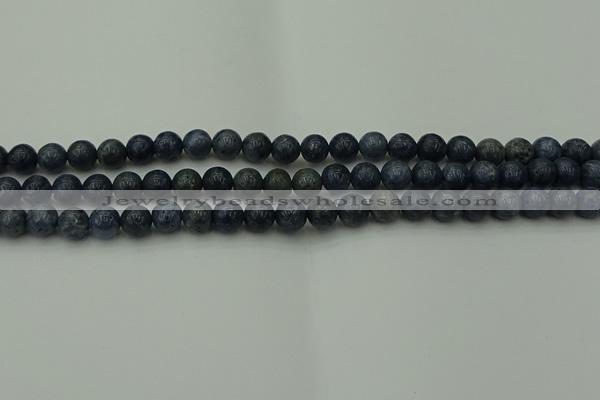 CCB450 15.5 inches 4mm round blue coral beads wholesale