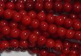 CCB60 15.5 inches 4mm round red coral beads Wholesale