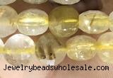 CCB611 15.5 inches 6mm faceted coin citrine gemstone beads