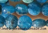 CCB615 15.5 inches 6mm faceted coin natural apatite gemstone beads