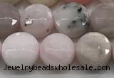 CCB724 15.5 inches 8mm faceted coin pink opal gemstone beads