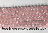 CCB759 15.5 inches 8mm faceted coin rose quartz beads