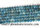 CCB763 15.5 inches 8mm faceted coin apatite beads