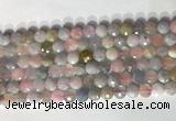 CCB768 15.5 inches 8mm faceted coin morganite gemstone beads