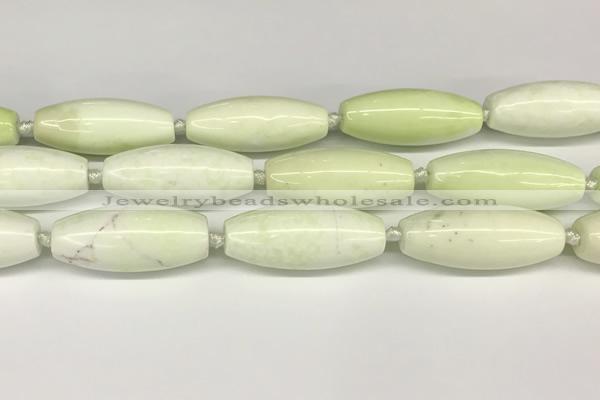 CCB783 15.5 inches 15*38mm - 16*40mm rice lemon turquoise beads