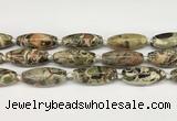 CCB785 15.5 inches 15*38mm - 16*40mm rice ocean agate beads