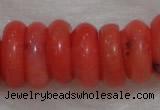 CCB80 15.5 inches 5*9mm roundel pale red coral beads Wholesale