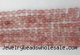 CCB801 15.5 inches 4*6mm rice cherry quartz gemstone beads wholesale