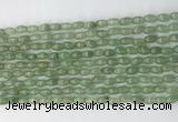 CCB805 15.5 inches 4*6mm rice green aventurine gemstone beads wholesale