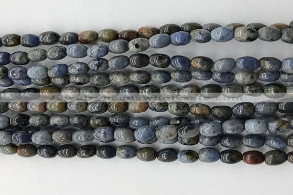 CCB806 15.5 inches 4*6mm rice dumortierite gemstone beads wholesale