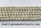 CCB822 15.5 inches 8mm round ivory jasper gemstone beads wholesale