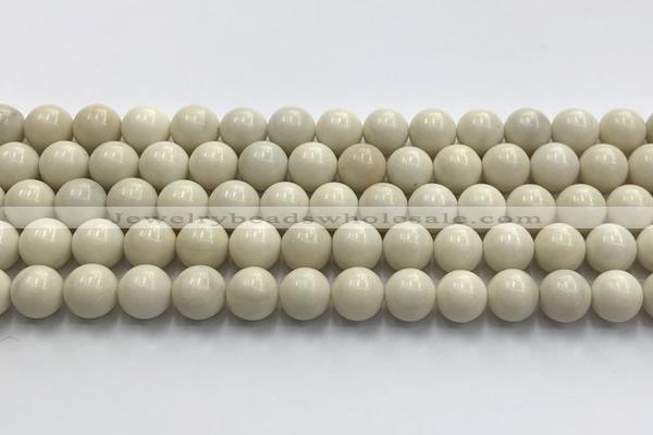 CCB823 15.5 inches 10mm round ivory jasper gemstone beads wholesale