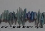 CCB88 15.5 inch 2*8mm irregular branch blue coral beads Wholesale