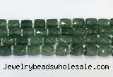 CCB890 11*15mm-12*16mm faceted cuboid strawberry quartz  beads wholesale