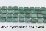 CCB891 11*15mm-12*16mm faceted cuboid Amazonite beads wholesale