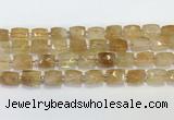 CCB892 11*15mm-12*16mm faceted cuboid citrine beads wholesale