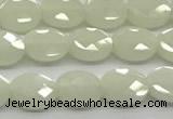 CCB919 15.5 inches 6*8mm faceted oval luminous beads