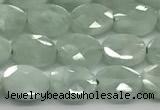 CCB924 15.5 inches 6*8mm faceted oval green angel skin beads