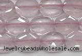 CCB930 15.5 inches 8*10mm faceted oval rose quartz beads