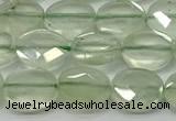 CCB936 15.5 inches 8*10mm faceted oval prehnite beads