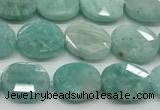 CCB938 15.5 inches 8*10mm faceted oval amazonite beads