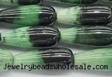 CCB960 15 inches 6*16mm teardrop hydrogrossular gemstone beads